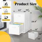 SteeLoong 2 Drawer File Cabinet - Image 3
