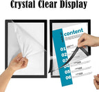 JIUYE 3Pcs Self Adhesive Magnetic Sign Holder 8.5 x 11 inches, Wall Mount - Image 6