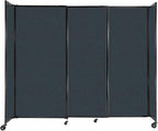 Versare Straightwall Sliding Portable Wall Partition | Freestanding Office by VERSARE