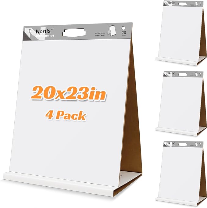 Nortix Sticky Easel Pads, Upgraded Versatile Tabletop Sticky Easel Pad by Nortix