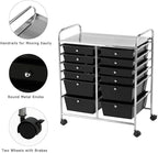 Giantex 12 Drawer Rolling Storage Cart Tools Scrapbook Paper Office School - Image 7