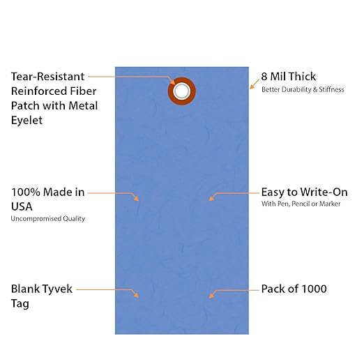 SmartSign Blue Shipping Tags, Size #5 - Image 4