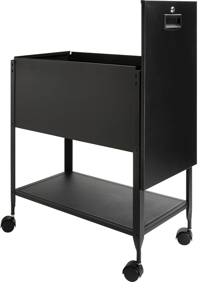 Lorell Standard Lock Mobile File Black 28.35" x 16.54" x 6.50" - Image 6
