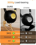 Tablet Stand Holder with Thickened 360°Rotating Base Dual Rod Adjustable - Image 4