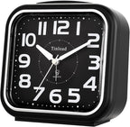 Tinload 5.5" Large Analog Alarm Clock Silent Non Ticking, Gentle Wake, Beep - Image 4