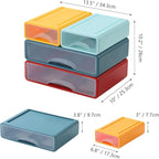 OSteed Desktop Drawers for Paper, Stackable Office Storage Drawers for Desk - Image 3
