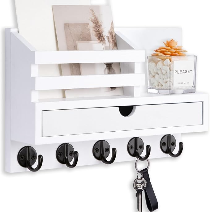 Lucundm Key Holder Wall Mount, Mail Holder by Lucundm