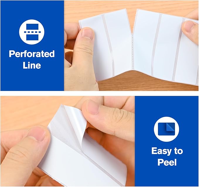 L LIKED 1" x 3" Blank Removable Labels - Image 4