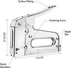Arrow T50 Heavy Duty Staple Gun Kit with 3750 Pieces T50 Staples | All Chrome Steel Stapler with 3750 Pieces T50 1/4", 3/8", 1/2" Staples, for Upholstery Professional Projects