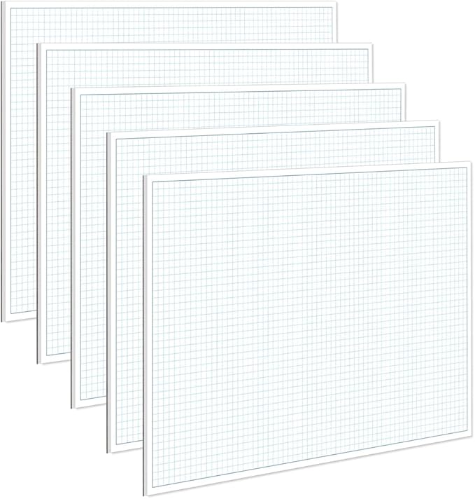 Engineering Graph Paper Pads, 11x17 Quadrille 125 Sheets/250 Pages Grid Paper by Yaridar