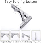 Folding Shelf Brackets, Max Load 300 lb, Heavy Duty Stainless Steel Collapsible - Image 5