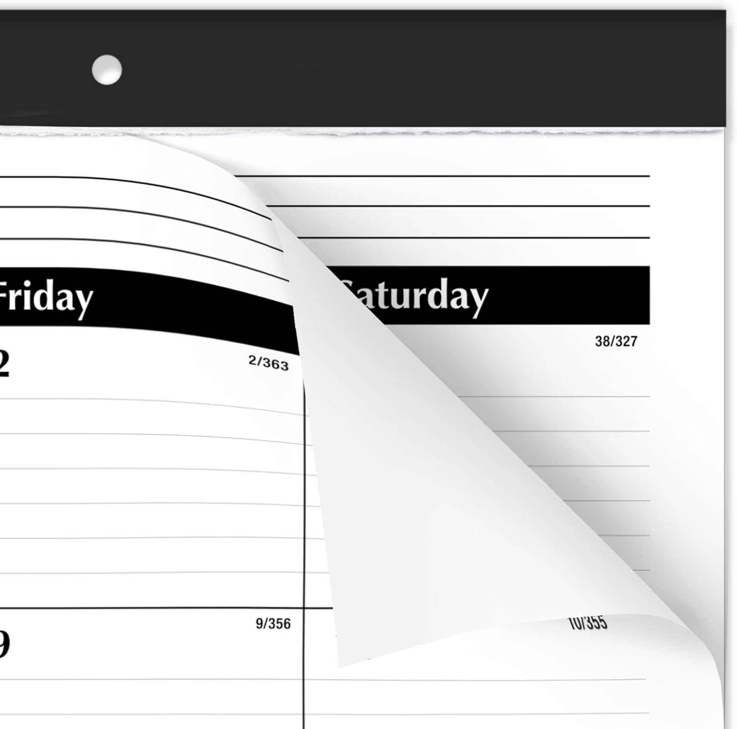 AT-A-GLANCE 2027 Desk Pad Calendar, Monthly Desk Wall Planner, 21.75" x 17", Ruled Blocks (SK240027), White