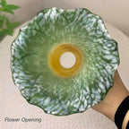 Bieye LS15 Lily Flower Blown Glass Lampshade - Image 4