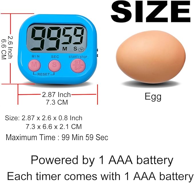Timers for Classroom, BESTWYA Magnetic Timer - Image 2
