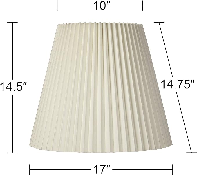 10" Top x 17" Bottom x 14 1/2" High x 14 3/4" Slant Lamp Shade Replacement - Image 4