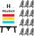 MEEDEN Small Tabletop Easel Stand: 16" x 12 Pack Pine Wood Table Top Display by MEEDEN