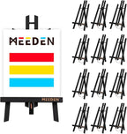 MEEDEN Small Tabletop Easel Stand: 16" x 12 Pack Pine Wood Table Top Display by MEEDEN