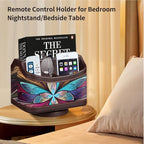 PUSU 360°Rotatable Remote Control Holder, PU Leather TV Remote Holder Caddy - Image 6