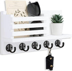 Lwenki Key Holder for Wall – Decorative Wooden Mail Holder and Key Shelf by Lwenki