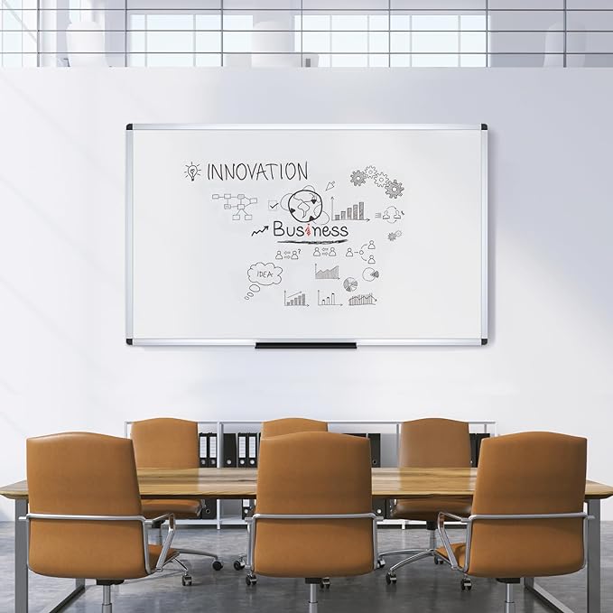VIZ-PRO Large Magnetic Dry Erase White Board - Image 6