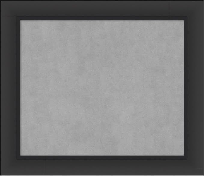 Amanti Art Black Framed Magnetic Board 25x29 Medium Vision Board by AmantiArt