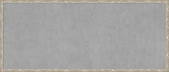 Amanti Art Silver Framed Magnetic Board 21x49 Oversize Vision Board by AmantiArt