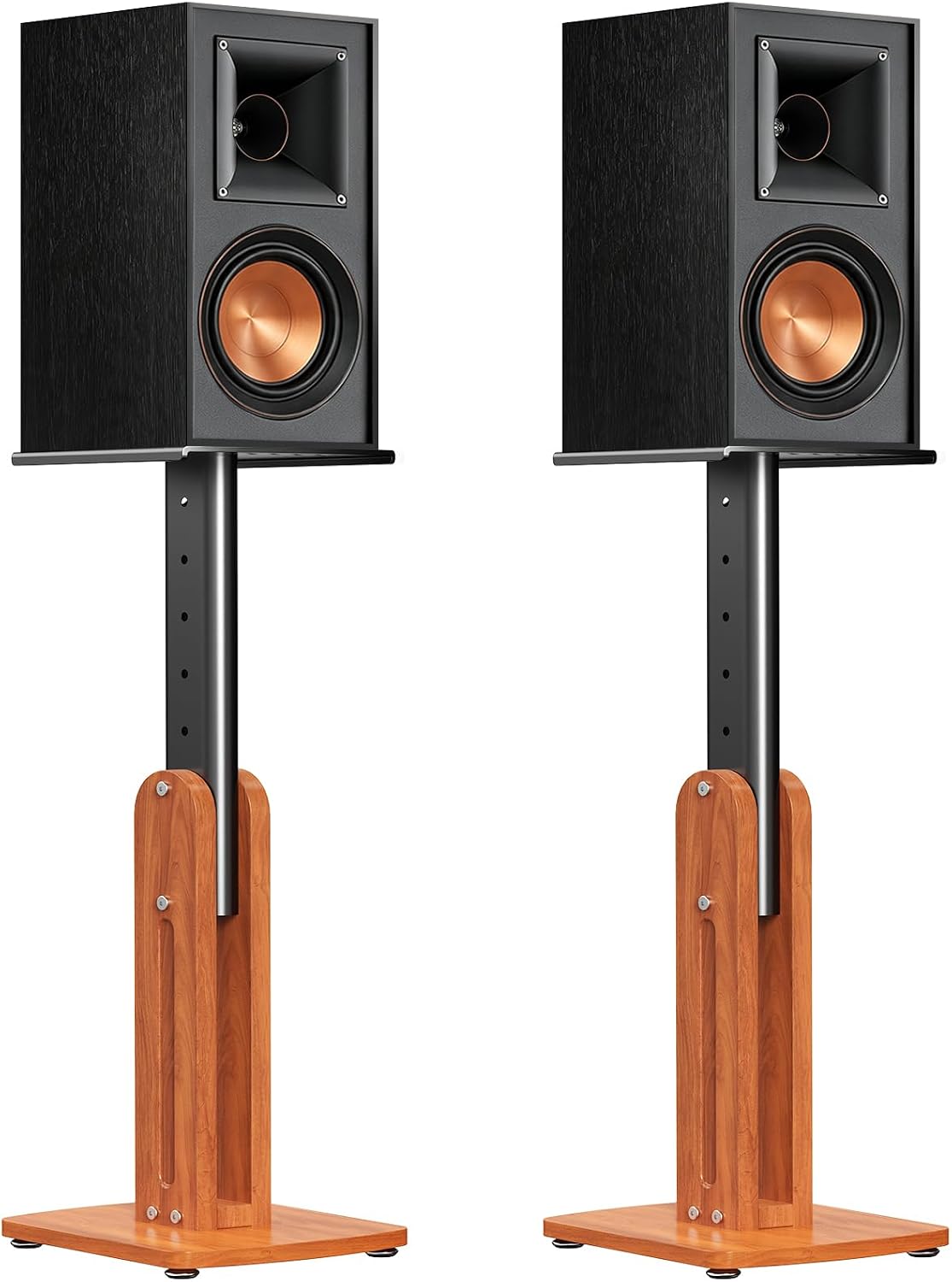 Solid Wood Speaker Stands Pair for Studio Monitor and Bookshelf Speakers