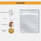 100 Pack 6"x9" Shipping Label Sleeves – Clear Self-Adhesive Packing Slip Pouches - Image 7