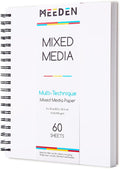 MEEDEN Mixed Media Paper Pad: 8" x 10" 112lb/165gsm Spiral Bound Mixed Media by MEEDEN