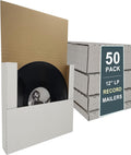 12.5×12.5×2" vinyl record mailers, height-adjustable for lps, main product view