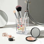 Vgrti Just Be Yourself Acrylic Makeup Brush Organizer Holder, Motivational - Image 3