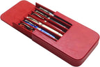 MIVLXLX Leather 6 Fountain Pen/Pencil Tray Case, Magnetic Closure - Image 7