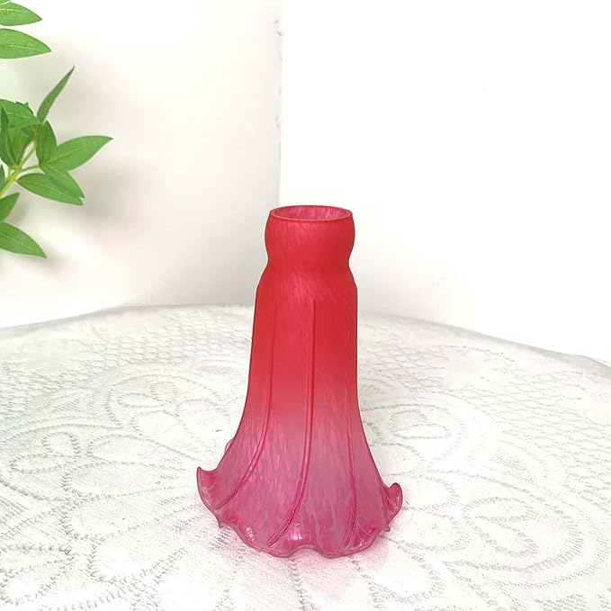 Bieye LS65 Lily Flower Blown Glass Lampshade - Image 6