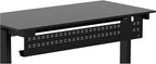 Stand Up Desk Store Under Desk Cable Management Tray Black Horizontal Computer by SStandUpDeskStore
