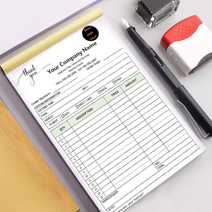 Custom Carbonless Sales Invoice Form Books - Image 3