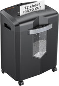 Bonsaii 12-Sheet Micro Cut Shredder, P-4 Security Level, Shreds Paper, Credit by bonsaii