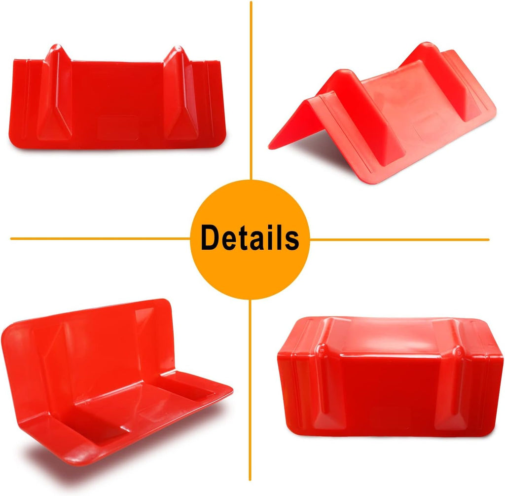 ENJ 20 Pack Flatbed Edge Protectors for Cargo Loads Corner Protectors Flatbed Used Together with Webbing to Protect Cargo, Red | Corner Protectors Flatbed Used Together with Webbing to Protect Cargo, Red