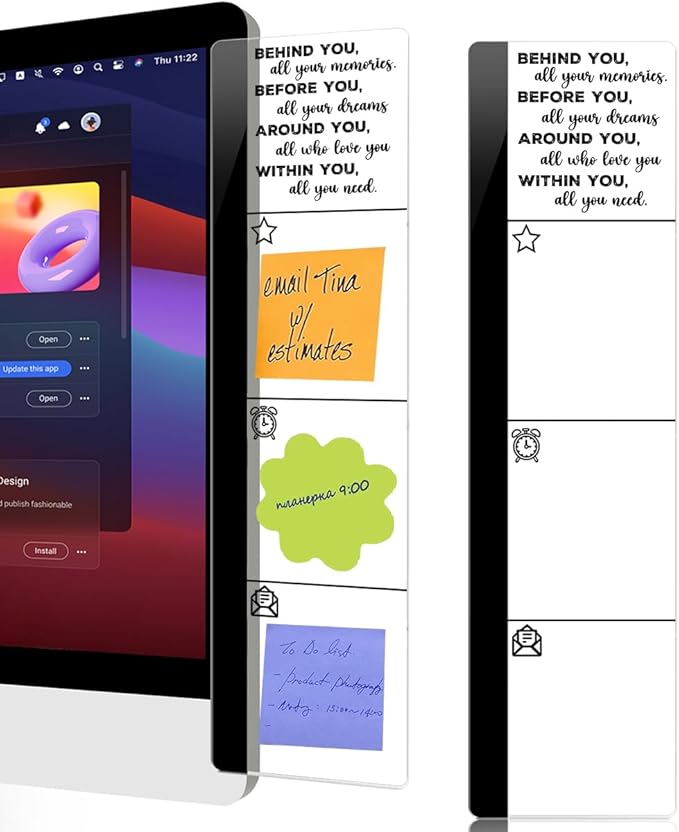 Computer Monitor Memo Board Within You Logo Decor Monitor Message Board Sticky by HTBIG