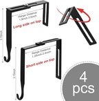 Amylove 4 Pcs Adjustable Cubicle Hanger Universal Partition Metal Cubicle Hooks - Image 2