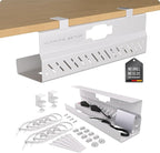 Under Desk Cable Management Tray no Drill – Wire Management by UltimateSetup