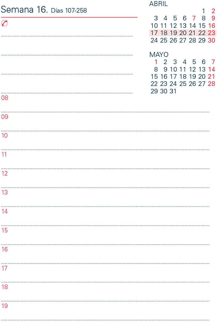 Grafoplás | Taco Desktop Calendar 2025 | 8.5 x 11 cm | Day Page View | Contributor Calendar | 70 g Paper | FSC Certified | Perfect Office Supplies for Desk