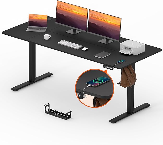 FitStand Adjustable Stand Up Desk, Large 71x31 Inches Height Adjustable - Image 7