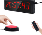 Large Stopwatch with Start/Stop Button, LED Digital Timer with Remote,