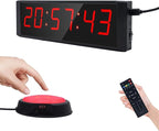 Large Stopwatch with Start/Stop Button, LED Digital Timer with Remote, by BuyNow
