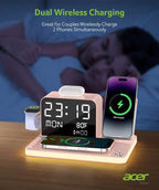 Acer 7-in-1 Wireless Charging Station - 30W Fast Wireless Charger - Image 4