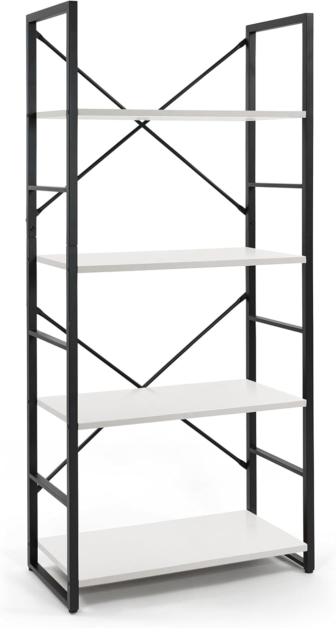 CAPHAUS 4 Tier Bookshelf, 24 Inch Width Free Standing Shelf, Bookcase Shelf - Image 8