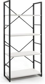 CAPHAUS 4 Tier Bookshelf, 24 Inch Width Free Standing Shelf, Bookcase Shelf - Image 8