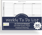 Life Charge Weekly To Do List Planner Notepad, 60 Page Task Planning Pad - Image 9