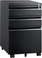 mount-it! 3 drawer file cabinet with lock and, main product view