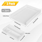 Eufrozy 3 Tier Stackable Letter Tray Paper Organizer, Cardboard Inbox, File - Image 9